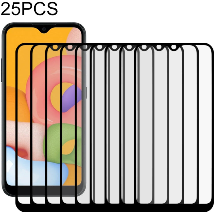 25 PCS Full Glue Full Screen Tempered Glass Film