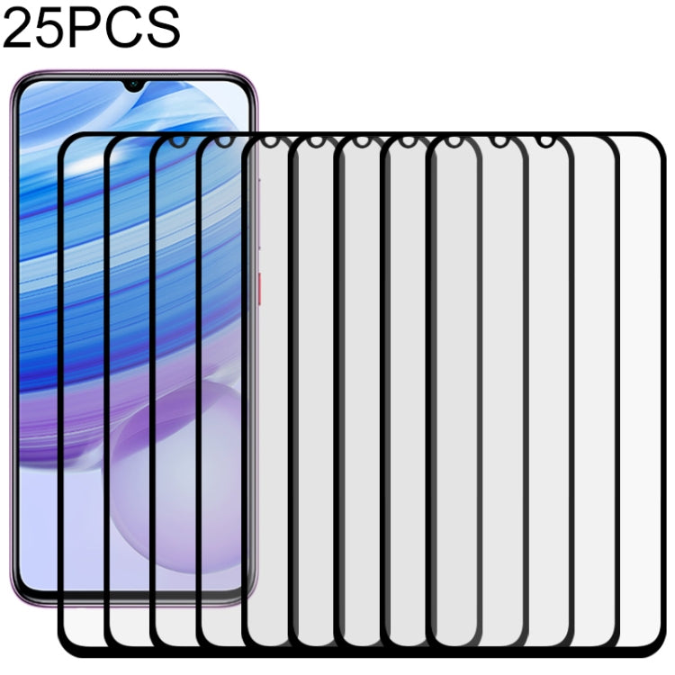 Lot de 25 films de protection en verre trempé pour Xiaomi Redmi 10X 4G, Xiaomi Redmi 10X 5G, Xiaomi Redmi K30i, Xiaomi Mi Note 10, Xiaomi Mi 10 Lite et Xiaomi Mi Note 10 Lite