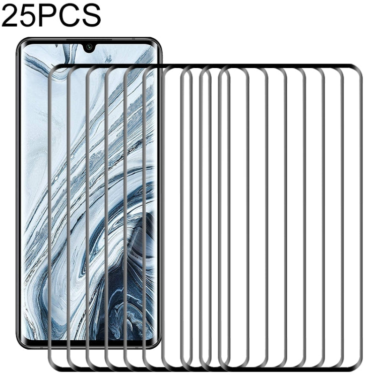 Lot de 25 films de protection en verre trempé pour Xiaomi Redmi 10X 4G, Xiaomi Redmi 10X 5G, Xiaomi Redmi K30i, Xiaomi Mi Note 10, Xiaomi Mi 10 Lite et Xiaomi Mi Note 10 Lite