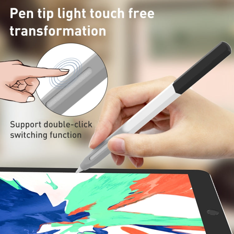 LOVE MEI Rainbow Liquid Silicone Protective Pen Case, For Apple Pencil 2, For Apple Pencil 1