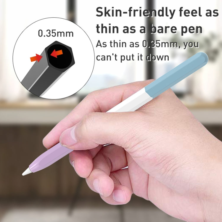 LOVE MEI Rainbow Liquid Silicone Protective Pen Case, For Apple Pencil 2, For Apple Pencil 1