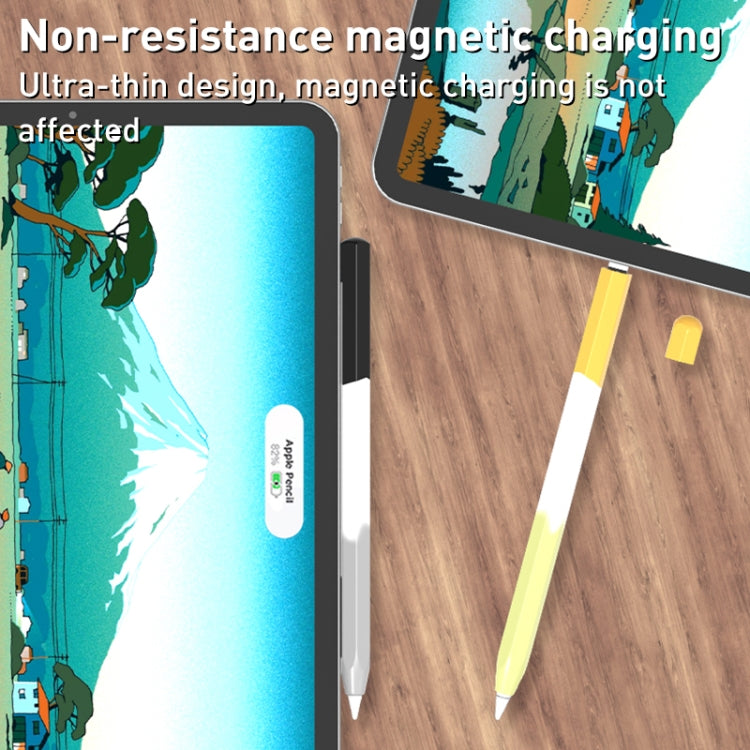 LOVE MEI Rainbow Liquid Silicone Protective Pen Case, For Apple Pencil 2, For Apple Pencil 1