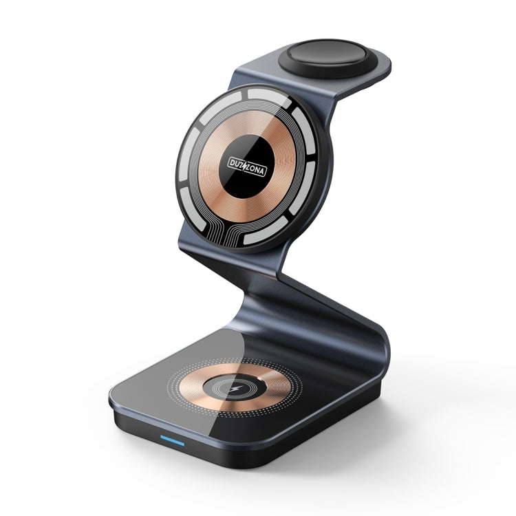 DUZZONA W15 15W 3 in 1 Transparent Magnetic Suction Wireless Charging Stand, W15
