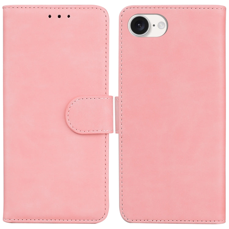 Skin Feel Pure Color Flip Leather Phone Case, iPhone 16e, For iPhone 16 Pro Max, For iPhone 16 Pro, For iPhone 16 Plus