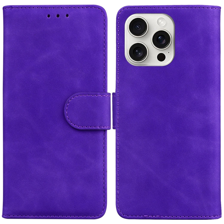 Skin Feel Pure Color Flip Leather Phone Case, iPhone 16e, For iPhone 16 Pro Max, For iPhone 16 Pro, For iPhone 16 Plus