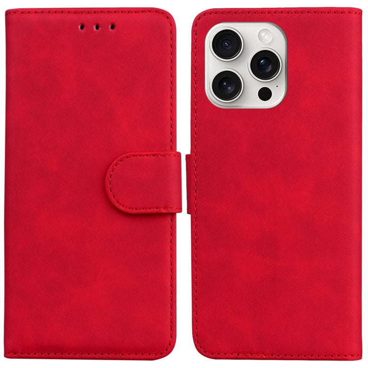 Skin Feel Pure Color Flip Leather Phone Case, iPhone 16e, For iPhone 16 Pro Max, For iPhone 16 Pro, For iPhone 16 Plus