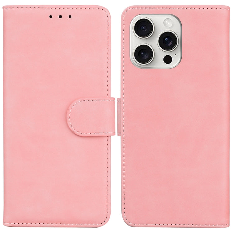 Skin Feel Pure Color Flip Leather Phone Case, iPhone 16e, For iPhone 16 Pro Max, For iPhone 16 Pro, For iPhone 16 Plus