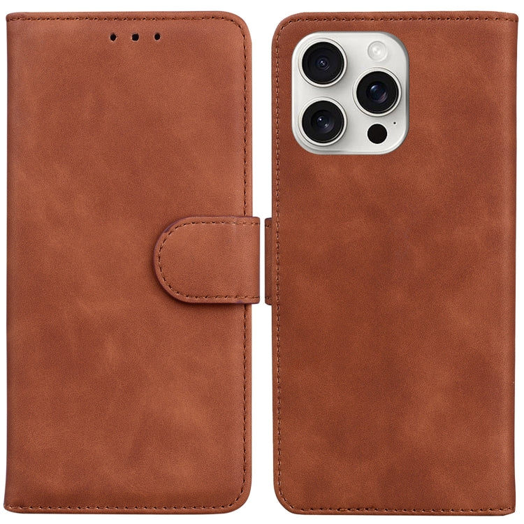 Skin Feel Pure Color Flip Leather Phone Case, iPhone 16e, For iPhone 16 Pro Max, For iPhone 16 Pro, For iPhone 16 Plus