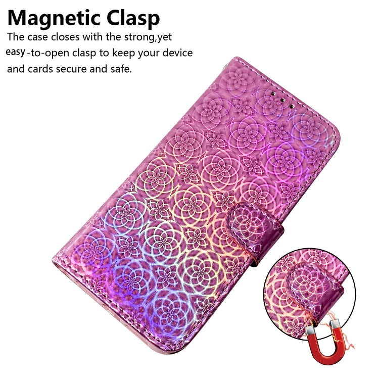 Colorful Magnetic Buckle Leather Phone Case, For iPhone 15