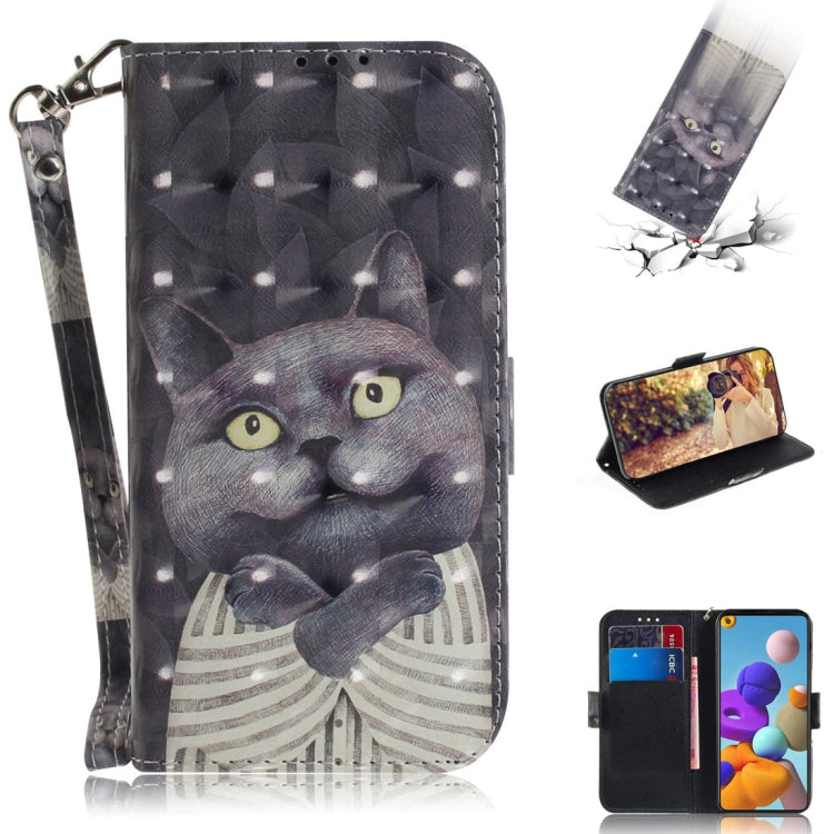 3D Painted Pattern Magnetic Attraction Horizontal Flip Leather Case with Holder & Card Slot & Wallet & Lanyard, For Samsung Galaxy A21s, For Samsung Galaxy A51 5G