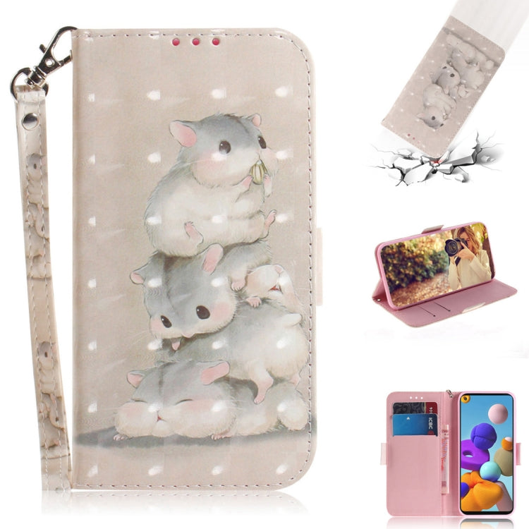 3D Painted Pattern Magnetic Attraction Horizontal Flip Leather Case with Holder & Card Slot & Wallet & Lanyard, For Samsung Galaxy A21s, For Samsung Galaxy A51 5G