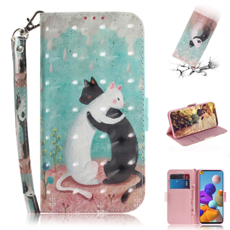 3D Painted Pattern Magnetic Attraction Horizontal Flip Leather Case with Holder & Card Slot & Wallet & Lanyard, For Samsung Galaxy A21s, For Samsung Galaxy A51 5G