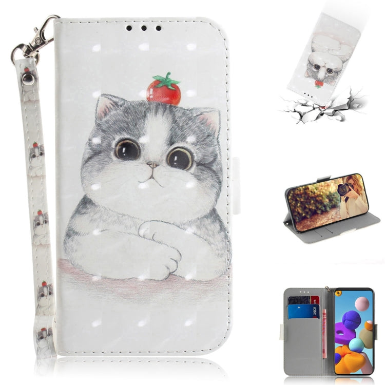 3D Painted Pattern Magnetic Attraction Horizontal Flip Leather Case with Holder & Card Slot & Wallet & Lanyard, For Samsung Galaxy A21s, For Samsung Galaxy A51 5G