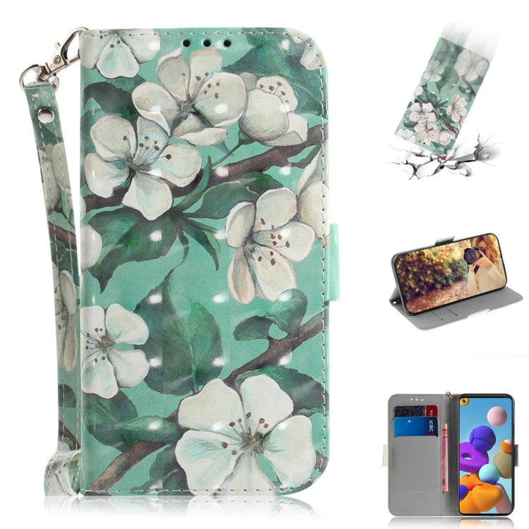 3D Painted Pattern Magnetic Attraction Horizontal Flip Leather Case with Holder & Card Slot & Wallet & Lanyard, For Samsung Galaxy A21s, For Samsung Galaxy A51 5G