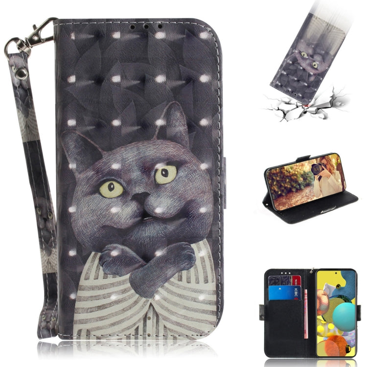 3D Painted Pattern Magnetic Attraction Horizontal Flip Leather Case with Holder & Card Slot & Wallet & Lanyard, For Samsung Galaxy A21s, For Samsung Galaxy A51 5G