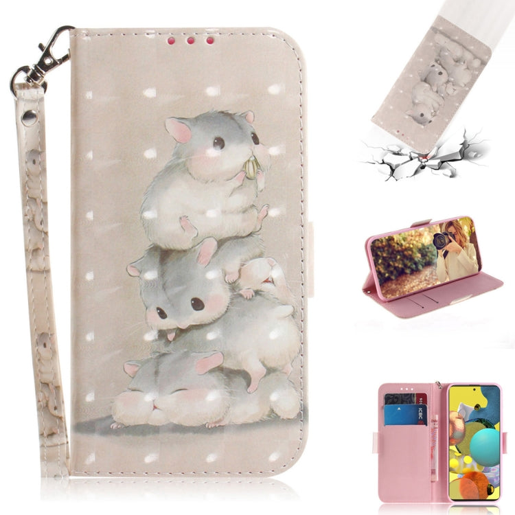 3D Painted Pattern Magnetic Attraction Horizontal Flip Leather Case with Holder & Card Slot & Wallet & Lanyard, For Samsung Galaxy A21s, For Samsung Galaxy A51 5G