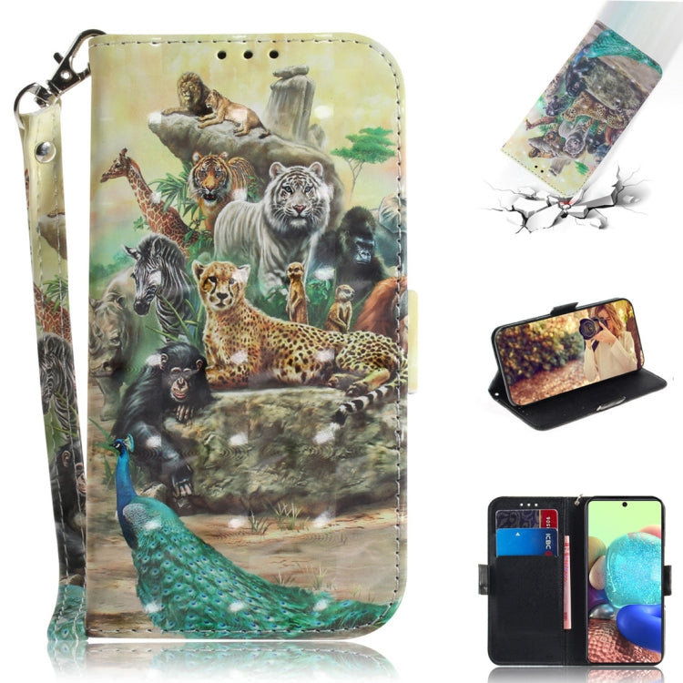 3D Painted Pattern Magnetic Attraction Horizontal Flip Leather Case with Holder & Card Slot & Wallet & Lanyard, For Samsung Galaxy A71 5G, For Huawei P smart 2020