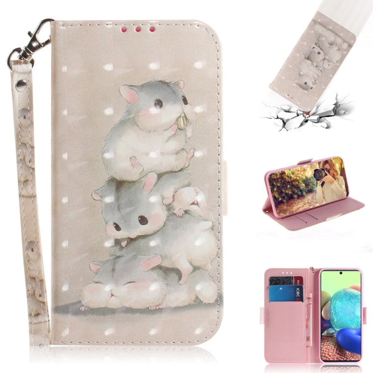 3D Painted Pattern Magnetic Attraction Horizontal Flip Leather Case with Holder & Card Slot & Wallet & Lanyard, For Samsung Galaxy A71 5G, For Huawei P smart 2020