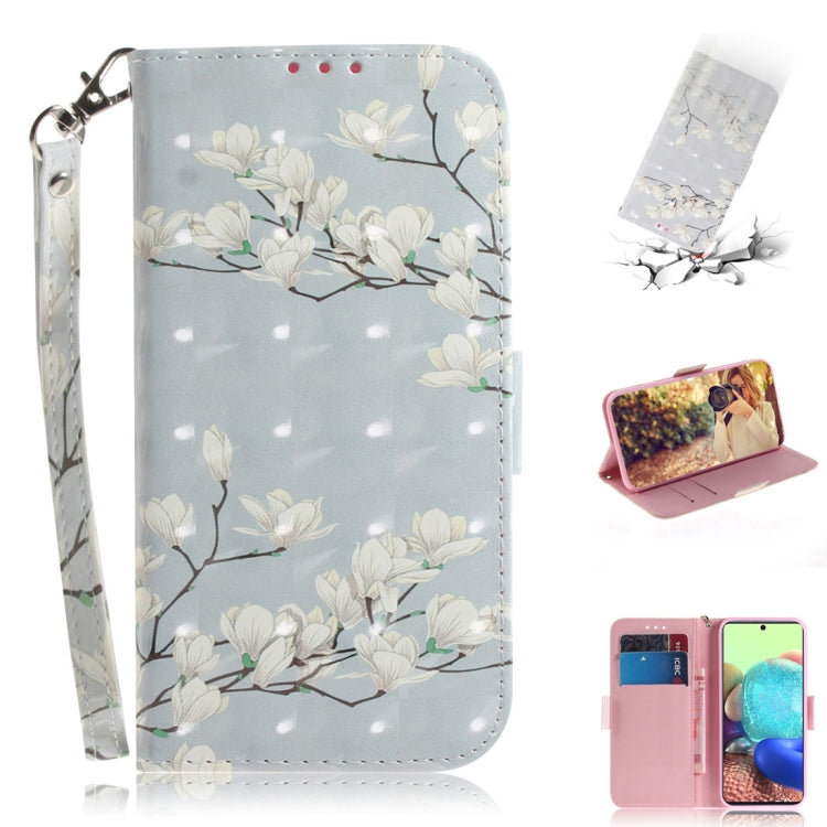 3D Painted Pattern Magnetic Attraction Horizontal Flip Leather Case with Holder & Card Slot & Wallet & Lanyard, For Samsung Galaxy A71 5G, For Huawei P smart 2020