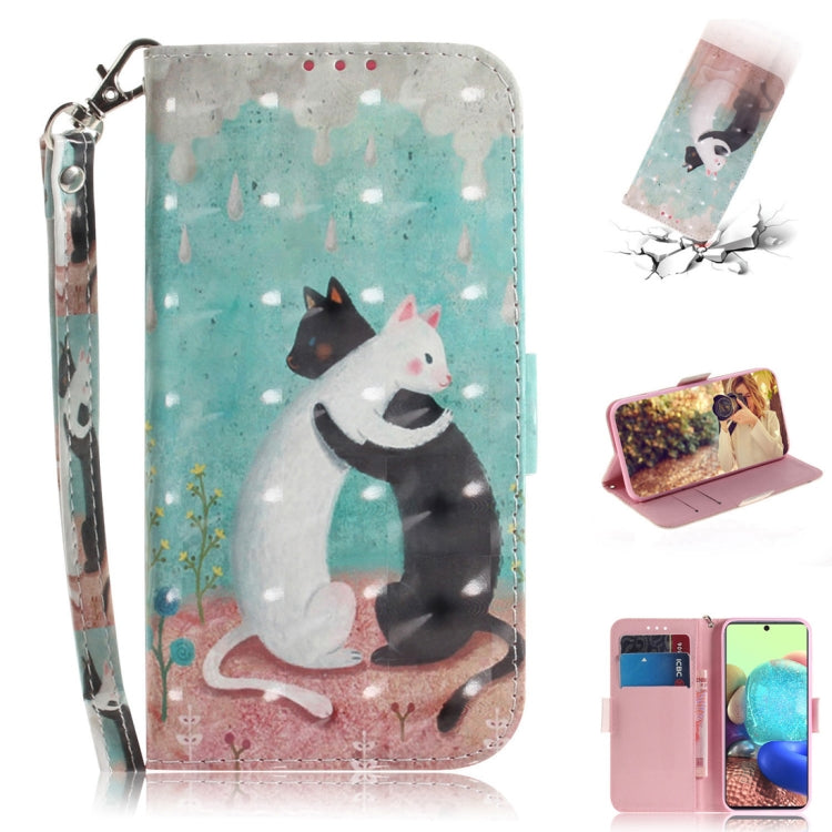 3D Painted Pattern Magnetic Attraction Horizontal Flip Leather Case with Holder & Card Slot & Wallet & Lanyard, For Samsung Galaxy A71 5G, For Huawei P smart 2020