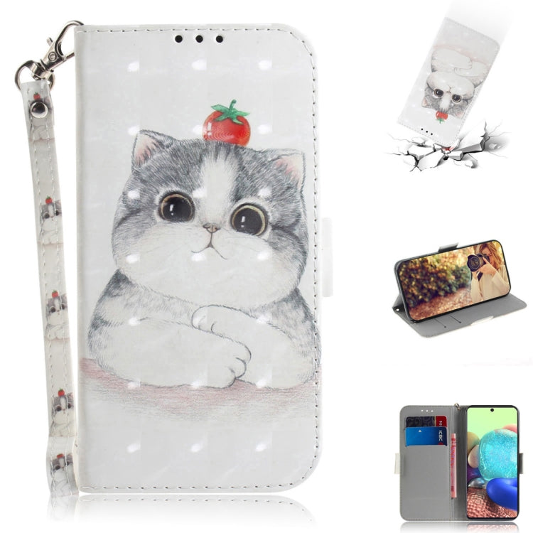 3D Painted Pattern Magnetic Attraction Horizontal Flip Leather Case with Holder & Card Slot & Wallet & Lanyard, For Samsung Galaxy A71 5G, For Huawei P smart 2020