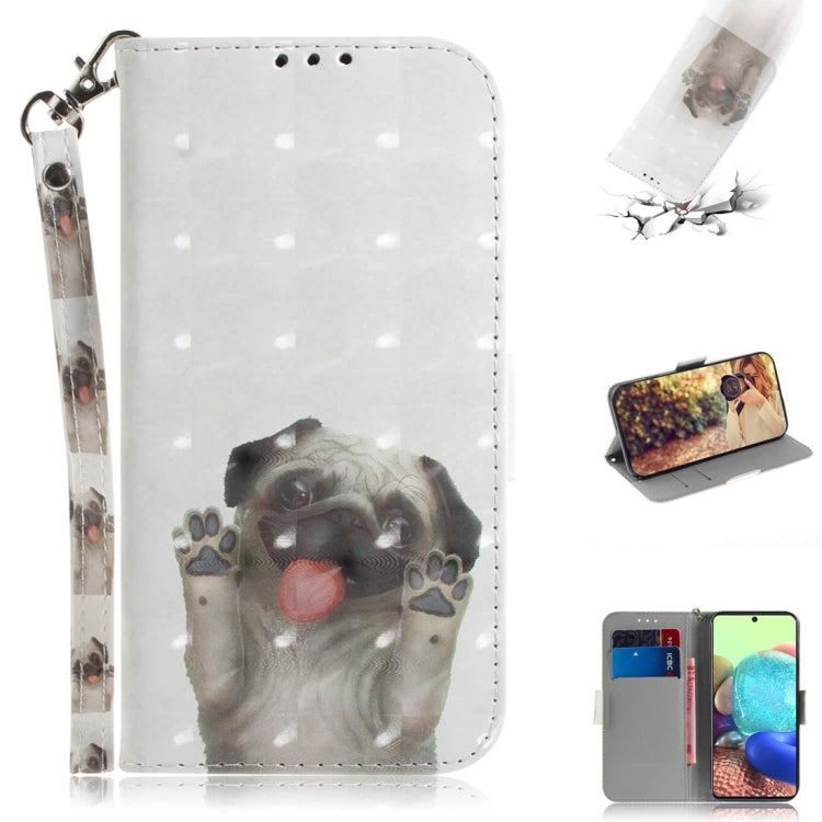 3D Painted Pattern Magnetic Attraction Horizontal Flip Leather Case with Holder & Card Slot & Wallet & Lanyard, For Samsung Galaxy A71 5G, For Huawei P smart 2020