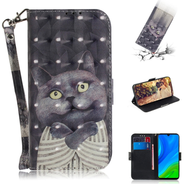3D Painted Pattern Magnetic Attraction Horizontal Flip Leather Case with Holder & Card Slot & Wallet & Lanyard, For Samsung Galaxy A71 5G, For Huawei P smart 2020