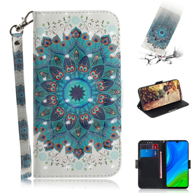 3D Painted Pattern Magnetic Attraction Horizontal Flip Leather Case with Holder & Card Slot & Wallet & Lanyard, For Samsung Galaxy A71 5G, For Huawei P smart 2020