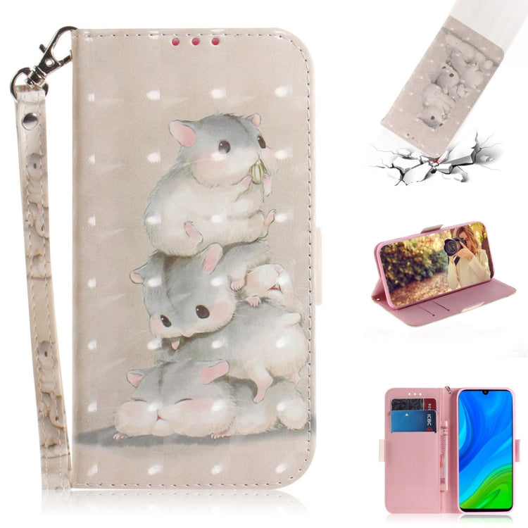 3D Painted Pattern Magnetic Attraction Horizontal Flip Leather Case with Holder & Card Slot & Wallet & Lanyard, For Samsung Galaxy A71 5G, For Huawei P smart 2020