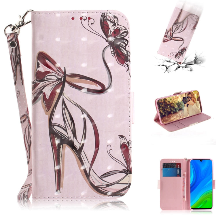 3D Painted Pattern Magnetic Attraction Horizontal Flip Leather Case with Holder & Card Slot & Wallet & Lanyard, For Samsung Galaxy A71 5G, For Huawei P smart 2020