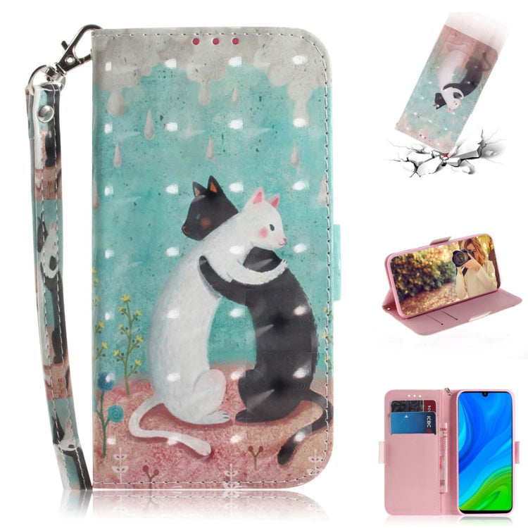 3D Painted Pattern Magnetic Attraction Horizontal Flip Leather Case with Holder & Card Slot & Wallet & Lanyard, For Samsung Galaxy A71 5G, For Huawei P smart 2020