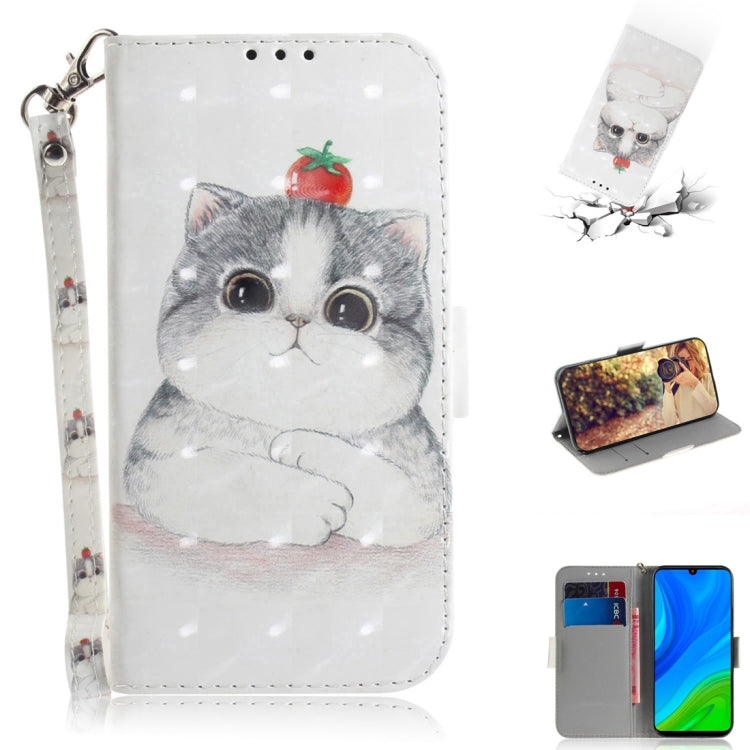 3D Painted Pattern Magnetic Attraction Horizontal Flip Leather Case with Holder & Card Slot & Wallet & Lanyard, For Samsung Galaxy A71 5G, For Huawei P smart 2020