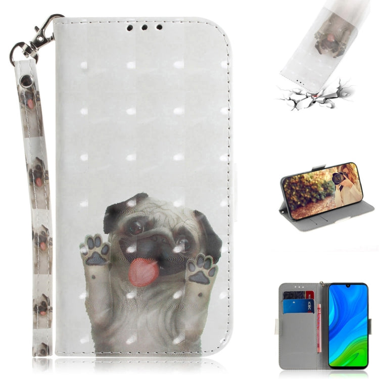 3D Painted Pattern Magnetic Attraction Horizontal Flip Leather Case with Holder & Card Slot & Wallet & Lanyard, For Samsung Galaxy A71 5G, For Huawei P smart 2020