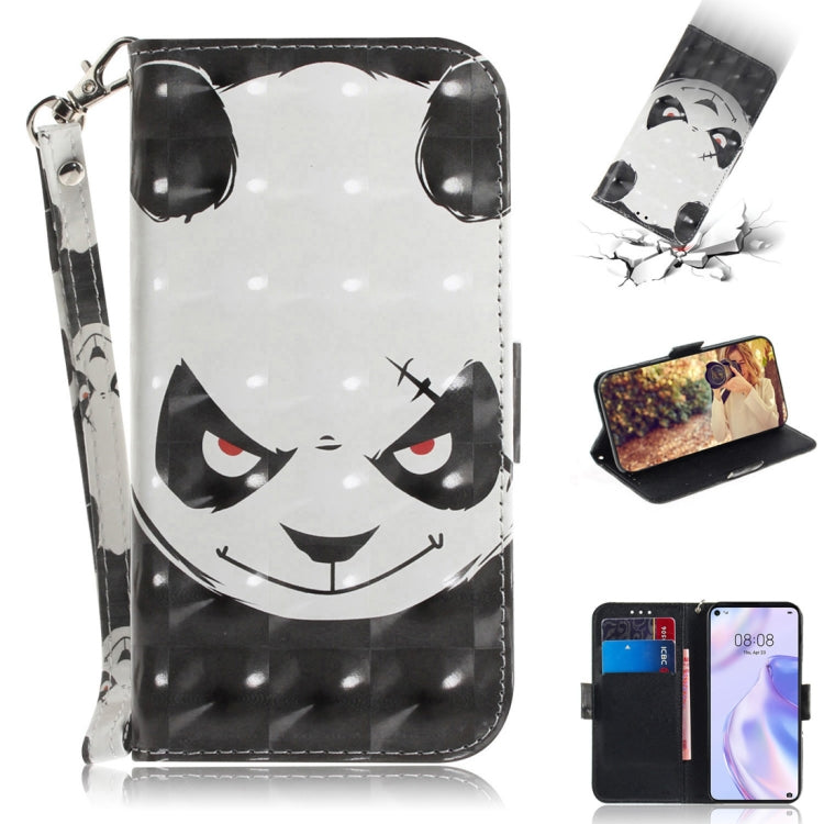 3D Painted Pattern Magnetic Attraction Horizontal Flip Leather Case with Holder & Card Slot & Wallet & Lanyard, For Huawei P40 lite 5G, For Huawei Y5p