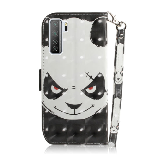 Side profile view of magnetic attraction leather flip case for Huawei phones