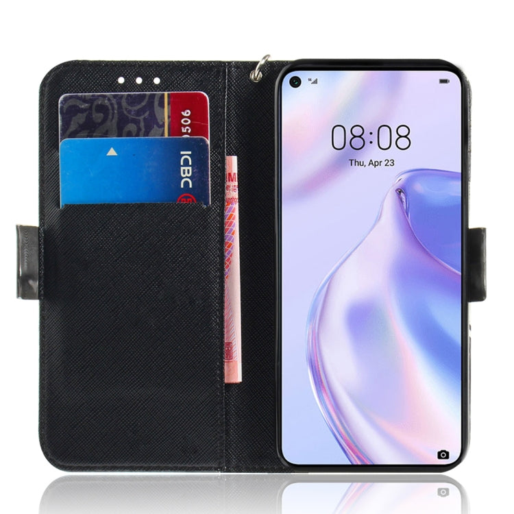 3D Painted Pattern Magnetic Attraction Horizontal Flip Leather Case with Holder & Card Slot & Wallet & Lanyard, For Huawei P40 lite 5G, For Huawei Y5p