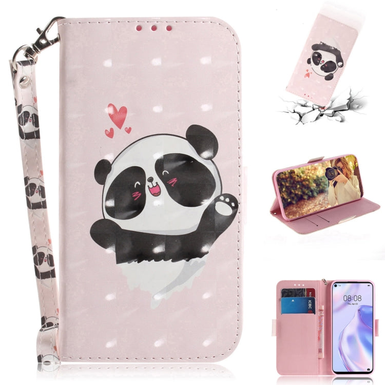3D Painted Pattern Magnetic Attraction Horizontal Flip Leather Case with Holder & Card Slot & Wallet & Lanyard, For Huawei P40 lite 5G, For Huawei Y5p