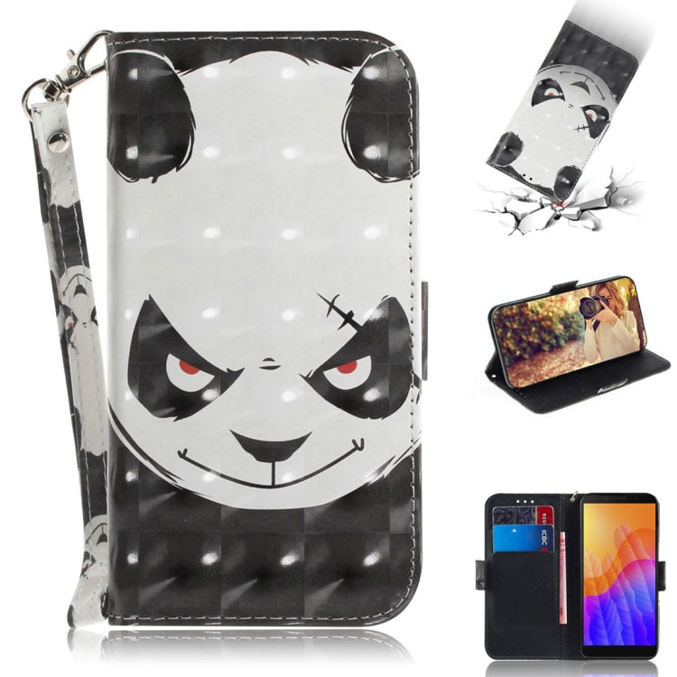 3D Painted Pattern Magnetic Attraction Horizontal Flip Leather Case with Holder & Card Slot & Wallet & Lanyard, For Huawei P40 lite 5G, For Huawei Y5p