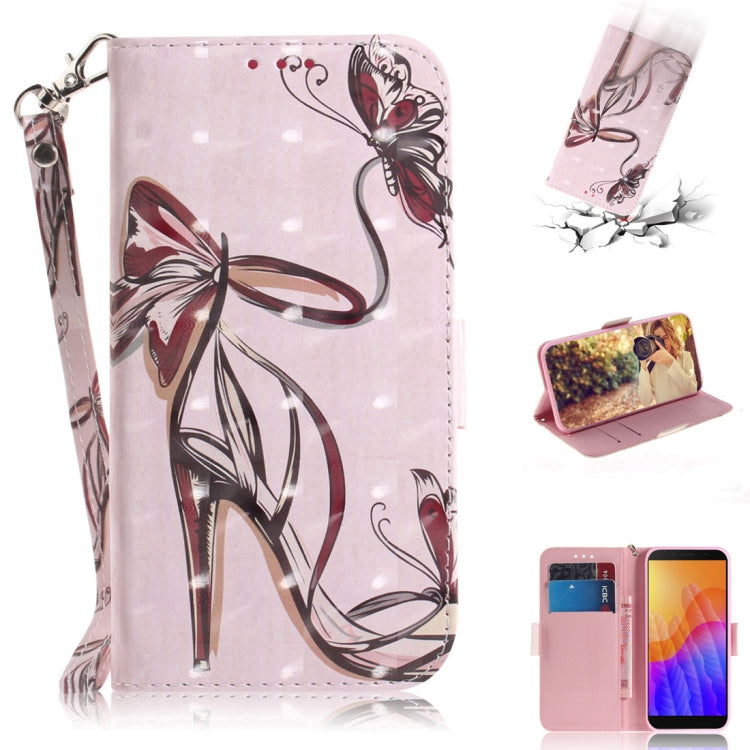 3D Painted Pattern Magnetic Attraction Horizontal Flip Leather Case with Holder & Card Slot & Wallet & Lanyard, For Huawei P40 lite 5G, For Huawei Y5p