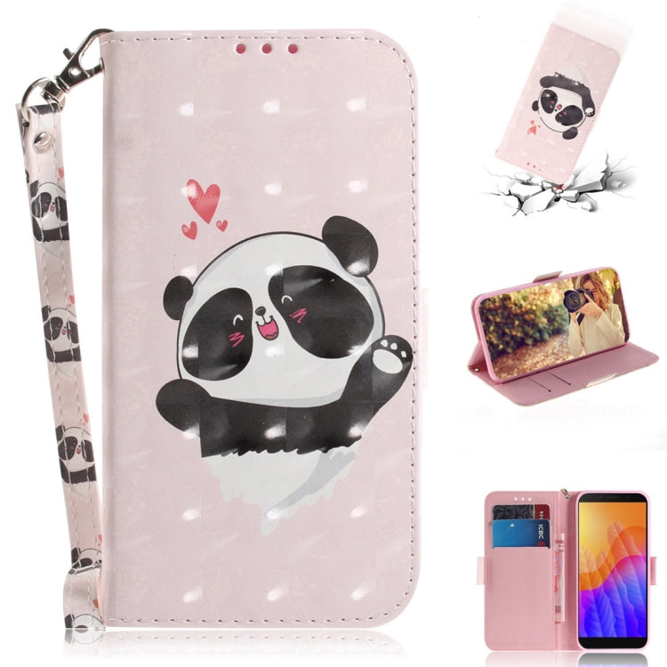 3D Painted Pattern Magnetic Attraction Horizontal Flip Leather Case with Holder & Card Slot & Wallet & Lanyard, For Huawei P40 lite 5G, For Huawei Y5p