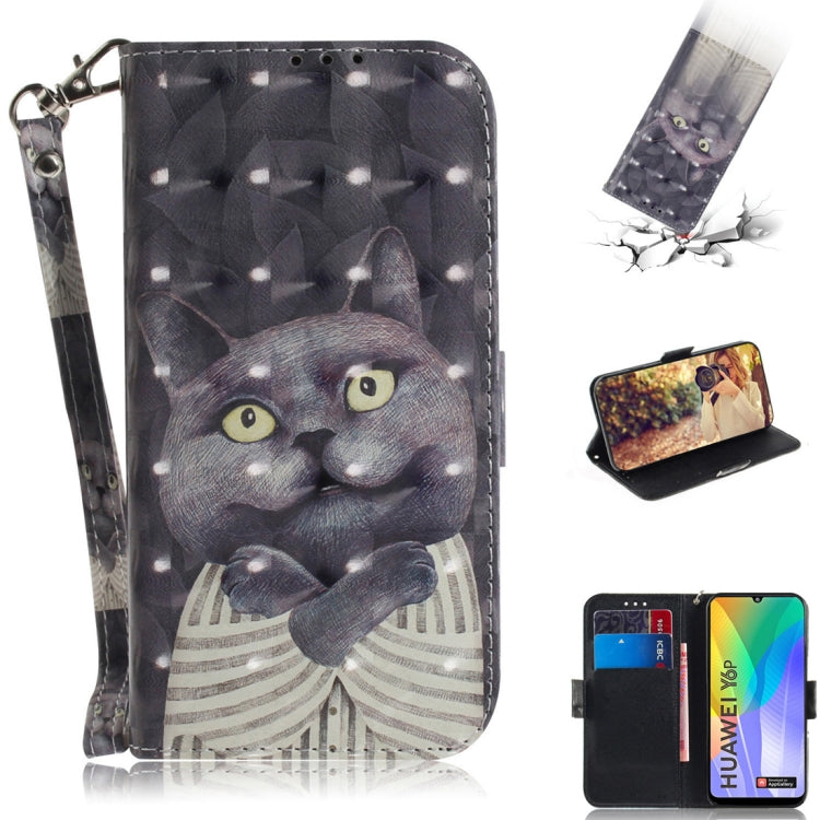 3D Painted Pattern Magnetic Attraction Horizontal Flip Leather Case with Holder & Card Slot & Wallet & Lanyard, For Huawei Y6p, For Huawei Y8p / P Smart S / Enjoy 10s