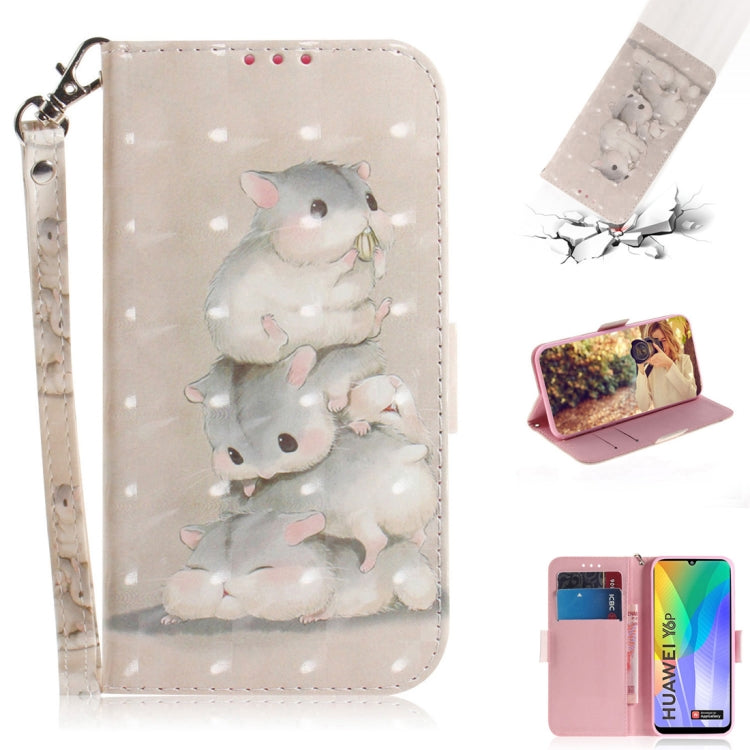 3D Painted Pattern Magnetic Attraction Horizontal Flip Leather Case with Holder & Card Slot & Wallet & Lanyard, For Huawei Y6p, For Huawei Y8p / P Smart S / Enjoy 10s