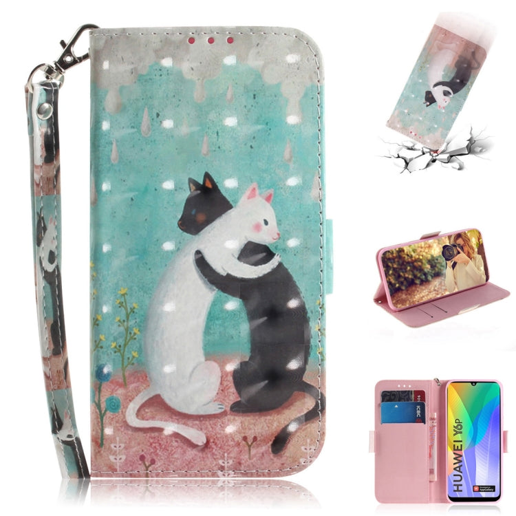 3D Painted Pattern Magnetic Attraction Horizontal Flip Leather Case with Holder & Card Slot & Wallet & Lanyard, For Huawei Y6p, For Huawei Y8p / P Smart S / Enjoy 10s