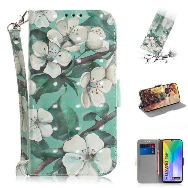3D Painted Pattern Magnetic Attraction Horizontal Flip Leather Case with Holder & Card Slot & Wallet & Lanyard, For Huawei Y6p, For Huawei Y8p / P Smart S / Enjoy 10s