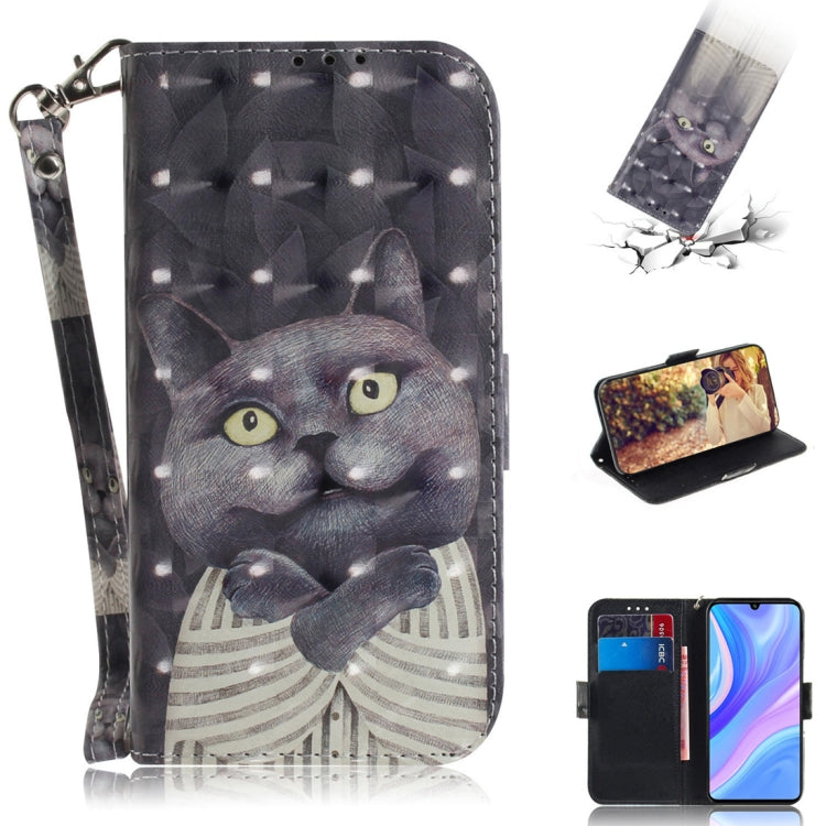 3D Painted Pattern Magnetic Attraction Horizontal Flip Leather Case with Holder & Card Slot & Wallet & Lanyard, For Huawei Y6p, For Huawei Y8p / P Smart S / Enjoy 10s
