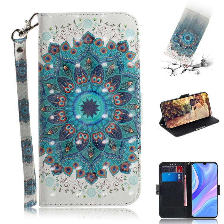3D Painted Pattern Magnetic Attraction Horizontal Flip Leather Case with Holder & Card Slot & Wallet & Lanyard, For Huawei Y6p, For Huawei Y8p / P Smart S / Enjoy 10s