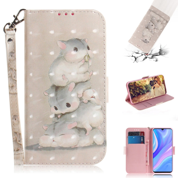 3D Painted Pattern Magnetic Attraction Horizontal Flip Leather Case with Holder & Card Slot & Wallet & Lanyard, For Huawei Y6p, For Huawei Y8p / P Smart S / Enjoy 10s