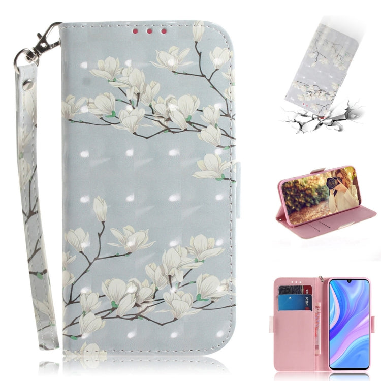 3D Painted Pattern Magnetic Attraction Horizontal Flip Leather Case with Holder & Card Slot & Wallet & Lanyard, For Huawei Y6p, For Huawei Y8p / P Smart S / Enjoy 10s