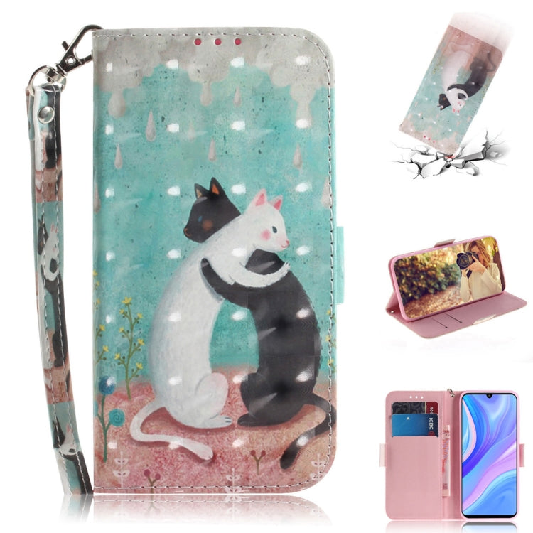 3D Painted Pattern Magnetic Attraction Horizontal Flip Leather Case with Holder & Card Slot & Wallet & Lanyard, For Huawei Y6p, For Huawei Y8p / P Smart S / Enjoy 10s