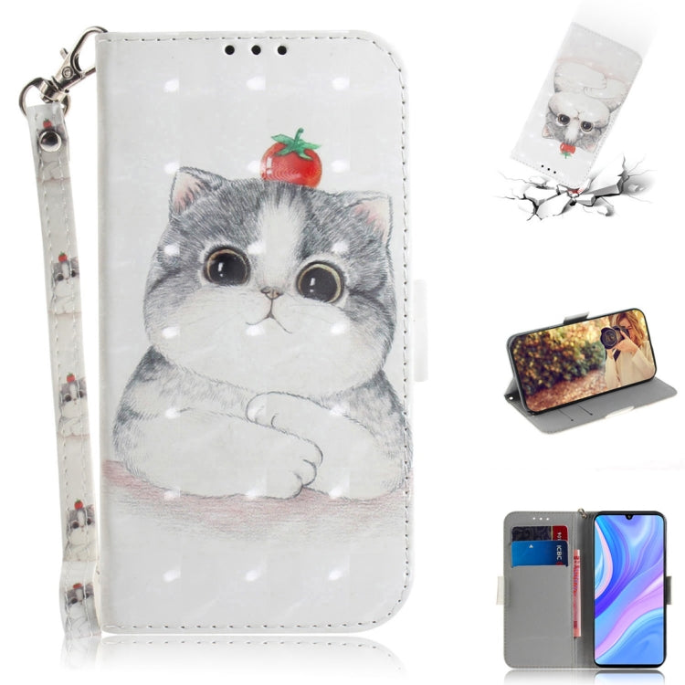 3D Painted Pattern Magnetic Attraction Horizontal Flip Leather Case with Holder & Card Slot & Wallet & Lanyard, For Huawei Y6p, For Huawei Y8p / P Smart S / Enjoy 10s